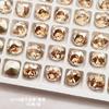 Taladro de uñas transfronterizo joyería red-hot cuadrado grueso superficie de flor de bauhinia taladro de producto alto taladro de uña taladro de cristal taladro moca fábrica al por mayor