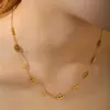 Acero de Titanio de Lujo Ligero Estilo Francés Nariz de Cerdo Minimalista de Nicho para Mujer Cadena de Clavícula Versátil Única Collar para Mejor Amiga