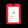 Venta Directa de Fábrica Insignias de Trabajo de Silicona Se Pueden Imprimir con Logo Portatarjetas de Plástico Blando Insignia de Fábrica Insignia Escolar Tarjeta de Pase de Invitado Tarjeta de Identificación