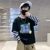 Camiseta de Manga Larga para Niños Primavera y Otoño Niños 2026 Nueva Ropa Infantil Niños Ropa de Algodón Puro Bebé Tops Capa Base