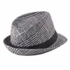 Nuevos Sombreros de Lana para Hombre de Otoño e Invierno, Sombreros de Jazz a Cuadros de Moda Retro Británica, Sombreros de Caballero Casuales y Versátiles