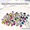 Tendencias de Tiktok y Xiaohongshu Accesorios de Arte de Uñas Redondos Planos de Aleación de Diamante Coloridos Diamantes Brillantes Base Dorada y Plateada Decoraciones para Uñas