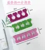 Linda forma de animal pequeño de dibujos animados divisor de dedos creativo moda EVA un par de separadores de dedos del pie