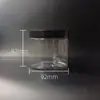 Fornecimento direto da fábrica pote 400ml tampa preta pote selado com pó pote transparente tambor de plástico garrafa PET embalagem plástica