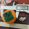 Llavero de Fruta Tejido a Crochet Hecho a Mano: Bolso de Ganchillo DIY, Llavero de Caqui, Fresa, Naranja, Cacahuete, Colgante de Fruta Tejida
