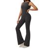 Europeo y Americano Transfronterizo Amazon Se Especializa en Monos Sin Mangas y Descubiertos por la Espalda, Ropa de Yoga Microacampanada, Ropa de Fitness para Correr Pilates