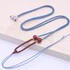 Collar elástico con cuentas superiores, colgante, cuerda para colgante, imitación de cinabrio, cordón, joyería tejida, cuerda para collar de jade, cordón para colgante