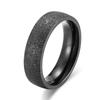 Anillo unisex de oro rosa esmerilado de siete colores con estilo simple de Amazon para parejas.