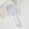 Pente oco pente massageador buraco de favo de mel queda de cabelo couro cabeludo massagem almofada de ar pente de malha pente para cabelo molhado e seco