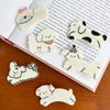 Horquilla con forma de pico de pato y flequillo delantero para niña, diseño divertido de perro de dibujos animados, horquilla rota, nuevo estilo