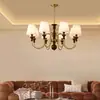 Lámpara colgante de noche de dormitorio color crema estilo francés, tira larga flor pastoral princesa femenina borla lámpara de barra de bar