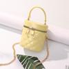 Bolsa Pequena Dopamina Pvc Cor Doce Caixa de Cosméticos Bolsa de Armazenamento Bolsa de Mão Infantil Bolsa de Balde Pequena Bolsa de Higiene Pessoal à Prova d'Água