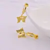 Nueva Moda Súper Hada Dulce Colgante de Mariposa Vintage Mori Primavera Aretes Clip para la Oreja Clip para la Oreja