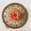 Flores Artificiales, Cabezas de Flores de Peonía de Mil Capas, Materiales DIY para Corona de Flores de Tocados, Flores Falsas Realistas de Alta Calidad para Decoración de Escena de Boda