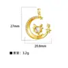 Accesorios para joyería diy directos de fábrica colgante H chapado en cobre colgante simple de piedra ojo de gato colgante de cisne microincrustado sin cadena