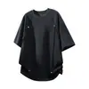 Nova Camiseta Masculina de Manga Curta Amazon 2026 240g Resistente com Rebite Gola Redonda Casual para Homens