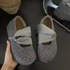 Zapatos de mujer versátiles estilo coreano de moda 2026, nuevos, para aumentar la altura, sin cordones, suela blanda, con elegante diseño de lunares, para uso en exteriores