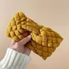 Faixa de Cabelo de Tricô Feminina Estilo Coreano Outono e Inverno Nova Presilha de Cabelo Boêmia Faixa de Cabelo Feminina da Moda