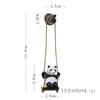 Columpio Lindo Panda Figura DIY Paisaje Micro Creativo Muñeca de Jardinería Muñeca Pequeña Adorno de Coche Imán para Refrigerador