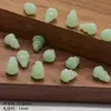 Pingente de Cabaça de Vidro, Materiais para Fazer Penteados Estilo Antigo Dinastia Han, Acessórios de Pingente de Vidro Imitando Jade para DIY, Contas Soltas