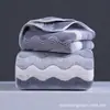 Novo conjunto de toalhas com efeito de ondas d'água para adultos e crianças, toalha de banho grande absorvente universal espessa, toalha doméstica macia e de secagem rápida