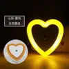 Lâmpada Transfronteiriça Padrão EUA Estrela Quadrada Luz Noturna Luz LED Sensor de Controle de Luz Interruptor Luminária de Cabeceira Lâmpada Criativa para Casa Inteligente