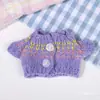 Ropa para muñeca de 10 cm, camiseta de manga corta, chaleco para muñeca, colección de atuendos para muñeca Labubu de 17 cm