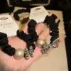Elástico de cabelo de luxo com pedras de diamante para mulheres, scrunchie de alta qualidade, elástico para rabo de cavalo, elástico para coque estilo coreano, novo acessório de cabelo 2026