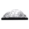 Modelo de coche escarabajo de cristal K9 hecho a medida modelo de avión tallado en vidrio de cristal modelo de coche de cristal tridimensional transparente