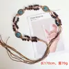 Corrente de Cintura de Metal Retro da Moda Feminina de Alto Padrão Decorativa Combina com Vestido Versátil Corda de Cintura Borboleta Estilo Étnico Cinto de Cintura Europeu e Americano