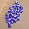 Ágata Roja del Tíbet Ágata Negra Dzi Cuentas Redondas Blancas Pulsera DIY Pulsera Cuentas Sueltas Cuentas Redondas Dzi Suministro Directo de Fábrica