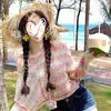 Aretes de paja de girasol estilo vacaciones de primavera y verano, nicho para mujer, hermosos, exagerados, únicos, aretes pequeños para rostro