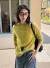 2026 Novo Estilo Bainha Enrolada Gola Alta Meia-Calça Lã Cashmere Seda Forro de Lã Camisa Base para Mulheres, Suéter de Seda para Mulheres, Quente para Outono e Inverno