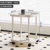 Estante de Almacenamiento Sofá de Lujo Ligero Mesa de Centro Sala de Estar Hogar Creativo Simple Mesa Auxiliar para Sofá Mesa de Centro Móvil para el Hogar Dormitorio
