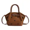 Bolsa única de poá para axila, bolsa quadrada pequena para mulheres, nova bolsa baguette vintage 2026, bolsa de mão, bolsa tote pequena