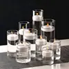 Portavelas de Vidrio Taza Cena Romántica a la Luz de las Velas Taza de Velas Fiesta Decoración de Fiesta Taza de Velas Flotantes Adornos para Portavelas