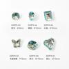 Joyería para uñas de alta calidad Pitufo gordo diamante cuadrado corazón torcido diamante con forma de fondo puntiagudo diamante flash decoración de uñas de alta calidad multisección