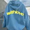 Sudadera con capucha de cuello alto informal de moda deportiva de moda para hombre y mujer de otoño e invierno con hombros descubiertos y talla grande para parejas