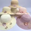 Sombrero de Paja de Ala Ancha Versátil de Verano para Mujer, Sombrero de Playa, Sombrero de Protección Solar, Sombrero de Sol de Paja