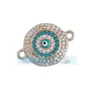 Acessórios para joias DIY micro-incrustados óleo pingando olho turco pulseira de mão sem queda de diamante sem desbotamento acessórios para colar pulseira