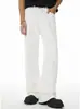 Nuevos Jeans Blancos para Hombre 2025, Versión Coreana, Pantalones Versátiles de Pierna Ancha, Pantalones Casuales de Pierna Recta Suelta Estilo High Street Americano para Hombre