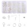 10-grade caixa decoração acessórios fecho lagosta fecho cavalo aberto único laço orelha gancho 9-shaped agulha DIY brinco colar material