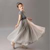 Vestido Infantil de Lentejuelas, Atuendo para Presentación de Violín, Nuevo Estilo 2026, Vestido Princesa con Malla Abullonada, Vestido de Moda para Niñas