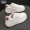 Piel Genuina Suela Gruesa Aumentador de Altura Más Vendido Zapatos Blancos para Mujer 2026 Otoño Nuevo Estilo Zapatos de Plataforma Versátiles Moda Casual Zapatos Deportivos