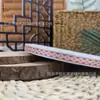 Fita Jacquard em Estoque Estilo Étnico Roupas Rendas Acessórios para Cabelo DIY Laço Fita Decorativa em Formato de Diamante Direto do Fabricante