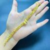 Pulsera tejida de estilo étnico color dorado hecha a mano DIY pulseras de moda medieval para hombres y mujeres amantes joyería al por mayor