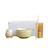 Cuenco de Cerámica para Matcha Set de Matcha Set de Matcha de Cuatro Piezas Cuenco de Matcha Estilo Japonés con Pico Soporte para Batidor de Té