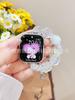 Adecuado para Correa de Apple Iwatch8 con Cadena Colorida de Corazón, Correa de Reloj de Estilo de Nicho Universal, Pulsera de Lujo Accesible de Resina