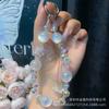 Cadena para teléfono móvil de flores con cuentas de cristal, cadena colgante, cadena para funda de teléfono móvil, nueva cadena colgante para bolso pequeño y fresco, cuerda colgante, adornos colgantes al por mayor