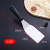 Espátula para utensilios de cocina al por mayor espátula de acero inoxidable espátula para teppanyaki espátula de cocina herramienta para bistec y barbacoa fábrica en stock